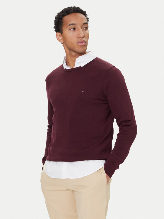 Tommy Hilfiger Tommy Hilfiger Светр Essential Ssnl MW0MW39999 Бордовий Regular Fit