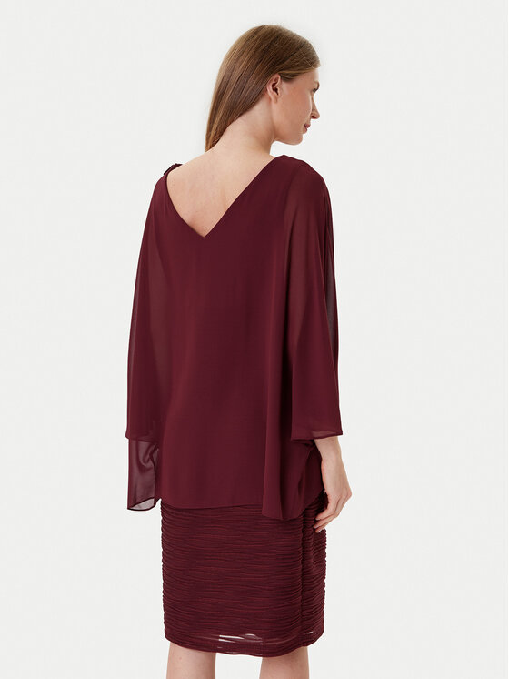 Joseph Ribkoff Joseph Ribkoff Koktel haljina 251720F25 Tamnocrvena Regular Fit