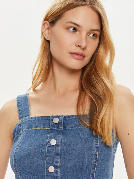 Vero Moda Vero Moda Jeans haljina Saila 10310393 Plava Regular Fit