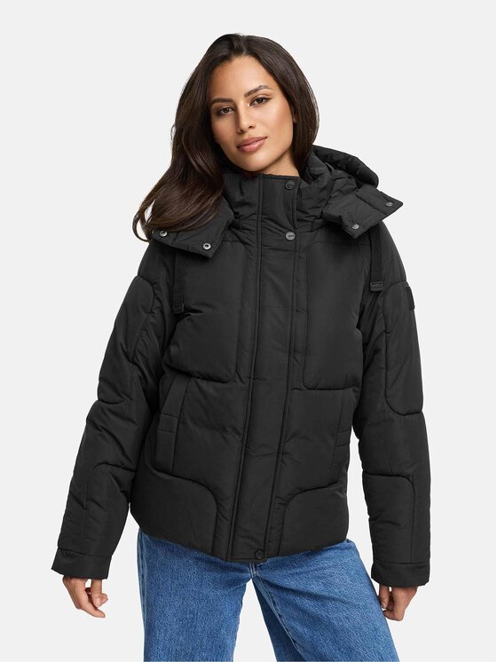 Navahoo Navahoo Kurtka zimowa Zauberlicht Czarny Regular Fit