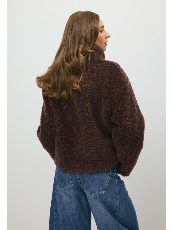 BIZUU BIZUU Futro WOOL WINTER Brązowy Standard Fit