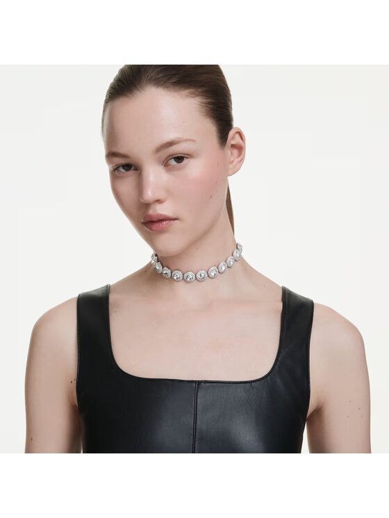 Swarovski Swarovski Naszyjnik Choker Una Angelic 5733194 Srebrny
