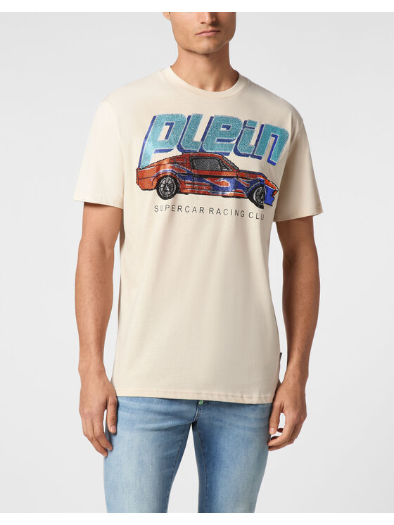 PHILIPP PLEIN PHILIPP PLEIN T-shirt 22253 Beige Regular Fit