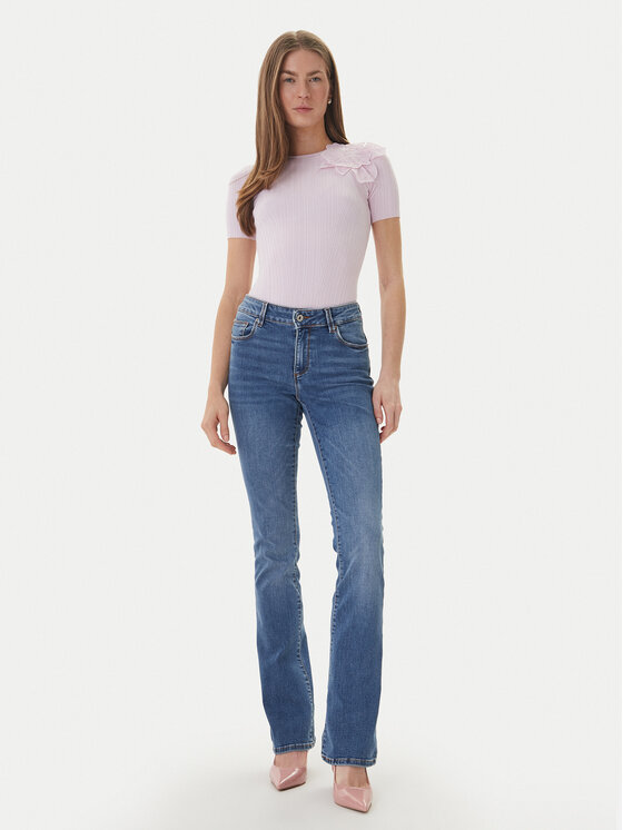 Fracomina Fracomina Traperice FP26SV8020D46002 Plava Bootcut Fit