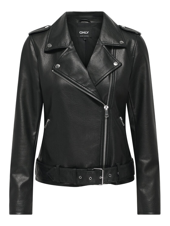 ONLY ONLY Jacke aus Kunstleder Mille 15357332 Schwarz Slim Fit
