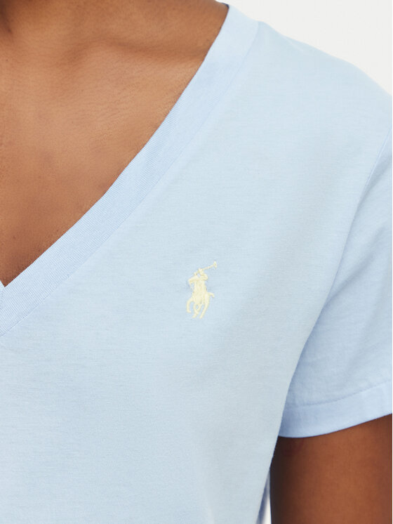 Polo Ralph Lauren Polo Ralph Lauren T-Shirt 211B14611001 Světle modrá Straight Fit