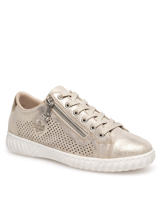 Rieker Rieker Sneakersy N0901-62 Złoty