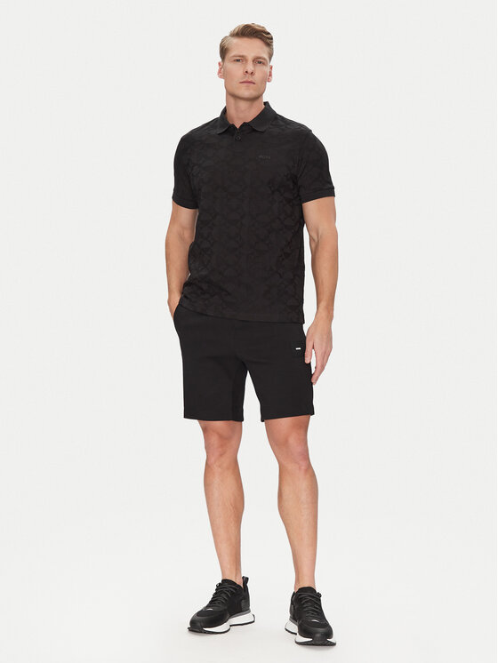 BOSS BOSS Polo Pirax 50538191 Crna Relaxed Fit