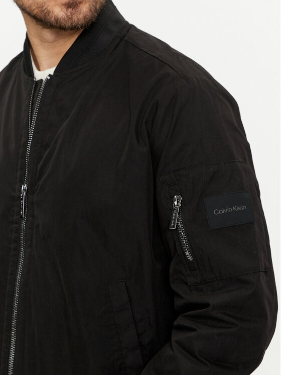 Calvin Klein Calvin Klein Bunda bomber Hero K10K112783 Černá Regular Fit