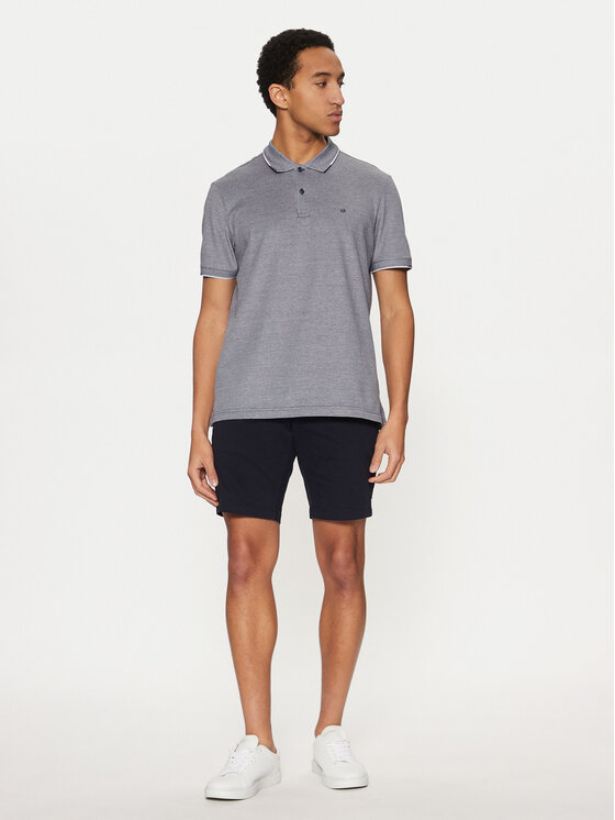 Calvin Klein Calvin Klein Szövet rövidnadrág Modern Twill K10K114063 Sötétkék Slim Fit