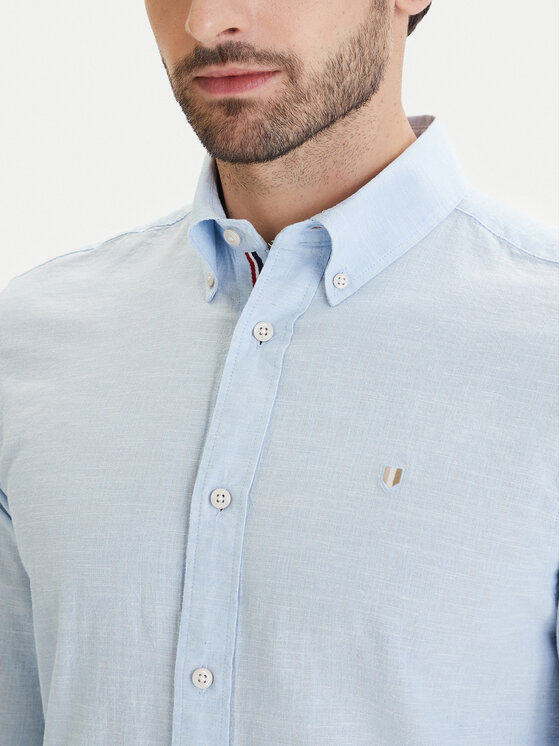 Jack & Jones Jack & Jones Koszula Blusummer 12293269 Błękitny Regular Fit