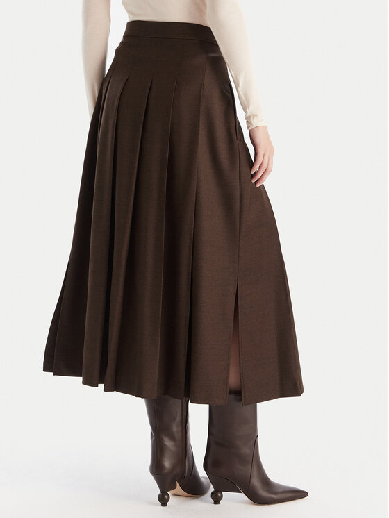 Weekend Max Mara Weekend Max Mara Gonna a trapezio Fastoso 2525106062 Marrone Regular Fit