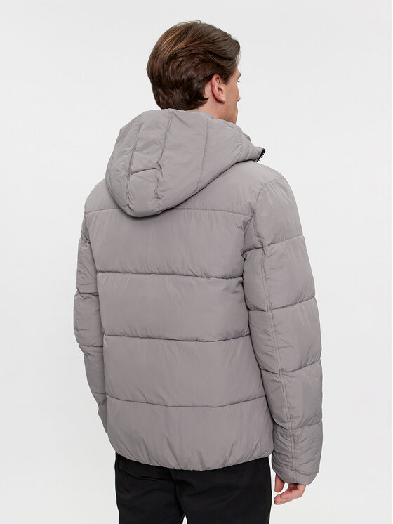 Calvin Klein Calvin Klein Зимно яке Crinkle K10K110336 Сив Regular Fit