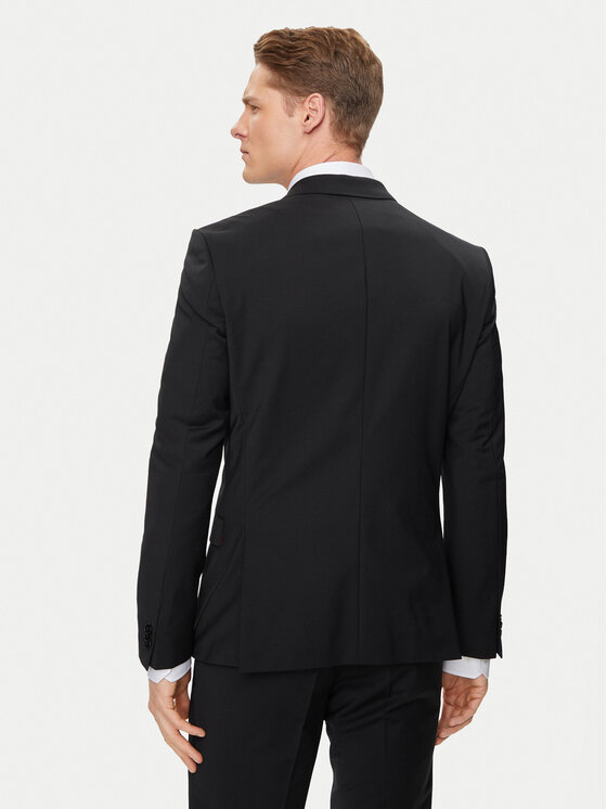 HUGO Hugo Odijelo 50450994 Crna Extra Slim Fit