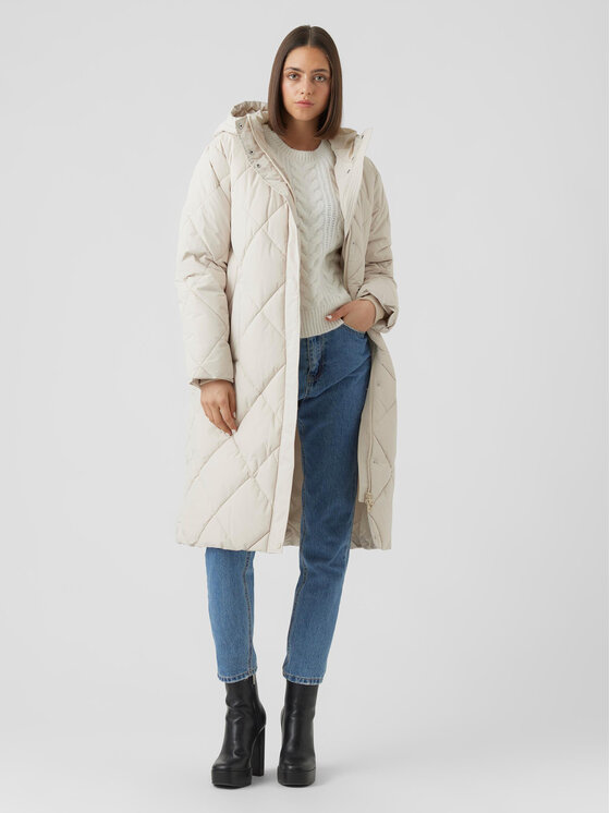 Vero Moda Vero Moda Zimné bundy Adelaloa 10267606 Écru Regular Fit