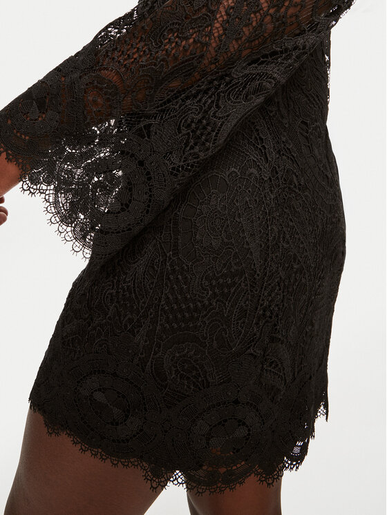 TWINSET TWINSET Φόρεμα κοκτέιλ 242TP2467 Μαύρο Regular Fit