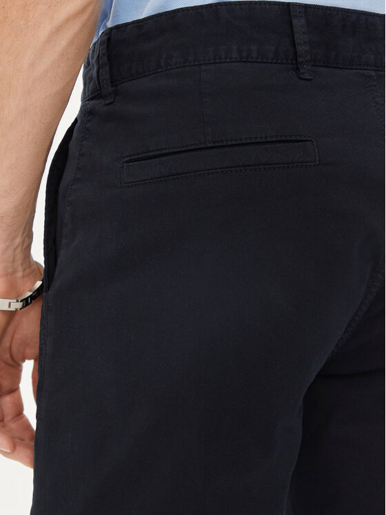 BOSS Boss Kratke hlače iz tkanine Chino-Slim 50513026 Mornarsko modra Slim Fit