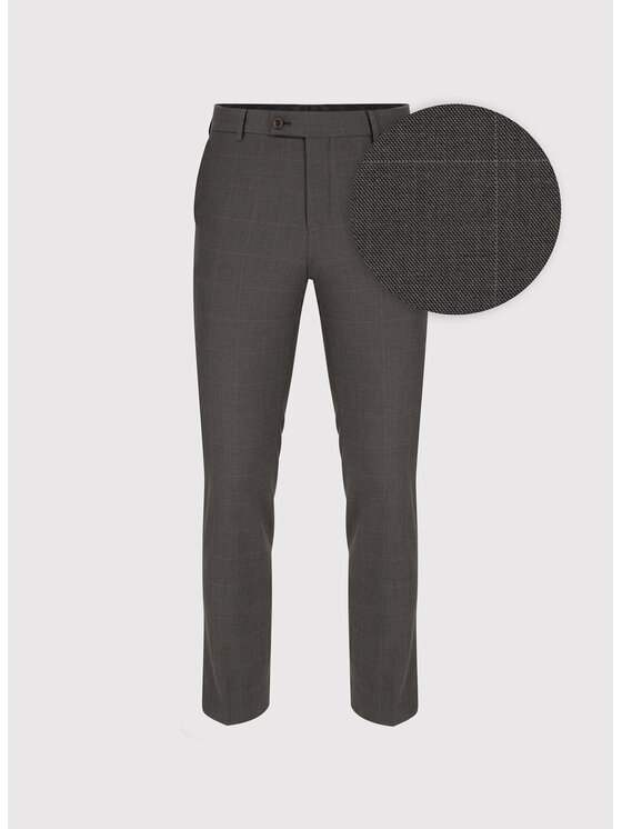 Pako Lorente Pako Lorente Spodnie garniturowe P26WF-6G-009 Szary Slim Fit