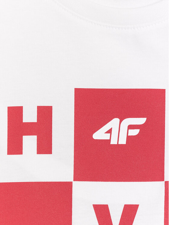 4F 4F T-Shirt TEAMWEAR Biały Regular Fit