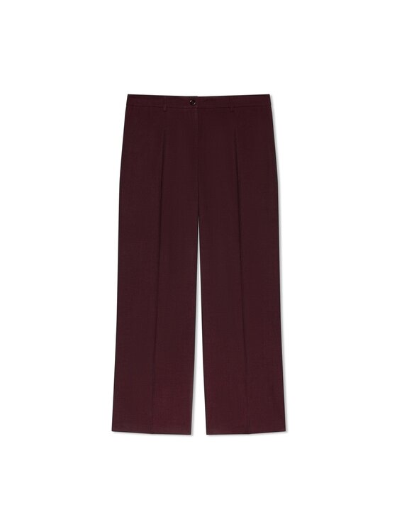 Fiorella Rubino Fiorella Rubino Pantaloni di tessuto P085T005509N036 Bordeaux Flared Fit