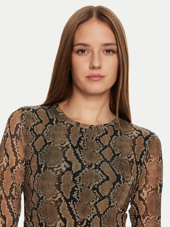 JDY JDY Sukienka codzienna Anima 15351731 Brązowy Regular Fit