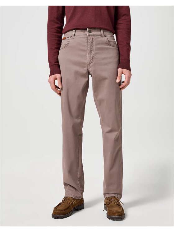 Wrangler Wrangler Spodnie materiałowe TEXAS Szary Regular Fit