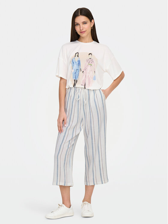 ONLY ONLY Póló Melina 15342876 Fehér Regular Fit