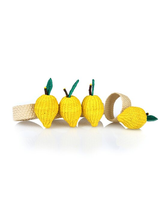 Roseberry Home Roseberry Home Obrączka na serwetki Lemon Żółty