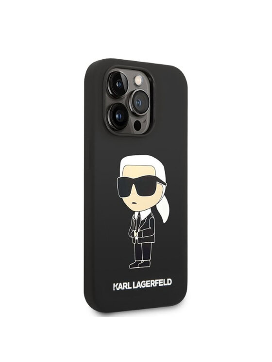 KARL LAGERFELD KARL LAGERFELD Etui na telefon Silicone NFT Ikonik MagSafe Czarny
