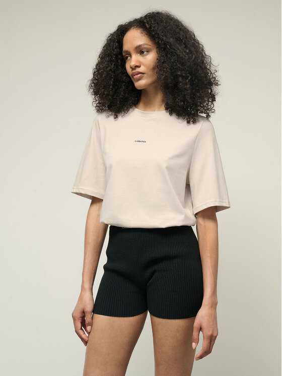 La Mania La Mania Bluzka LOLA 3 Beżowy Classic Fit