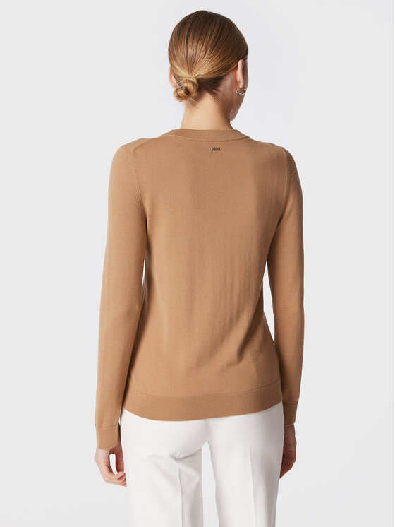 BOSS Boss Пуловер Feganas 50473239 Кафяв Regular Fit