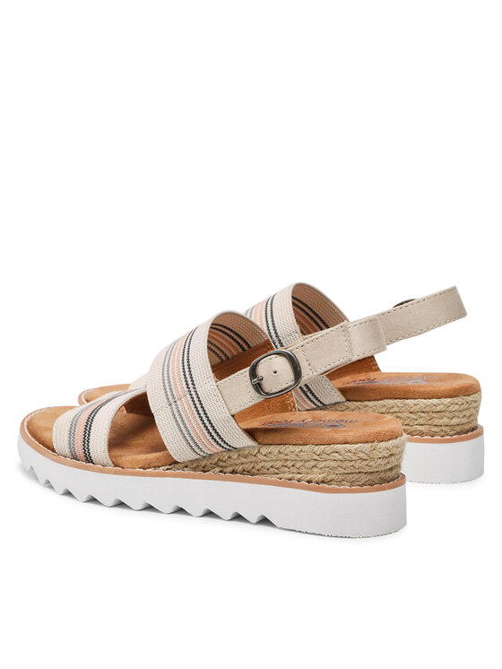 Skechers Skechers Espadryle BOBS Tea Time 113863/NTMT Beżowy