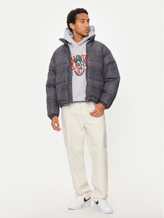 Karl Kani Karl Kani Kurtka zimowa Retro Crackle 60760020 Szary Regular Fit