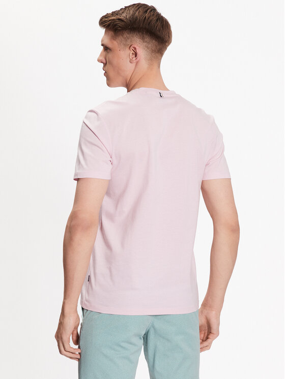 BOSS Boss T-Shirt 50468395 Różowy Slim Fit