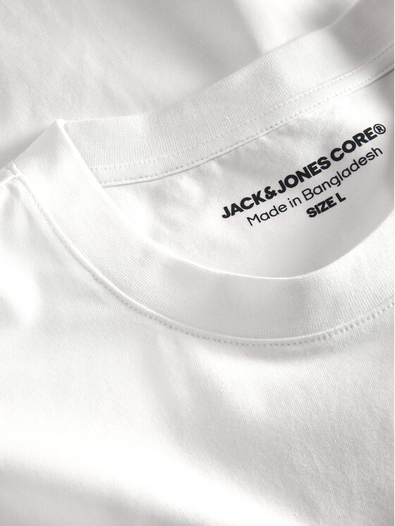 Jack & Jones Jack & Jones T-Shirt Pacer Photo 12273775 Biały Relaxed Fit