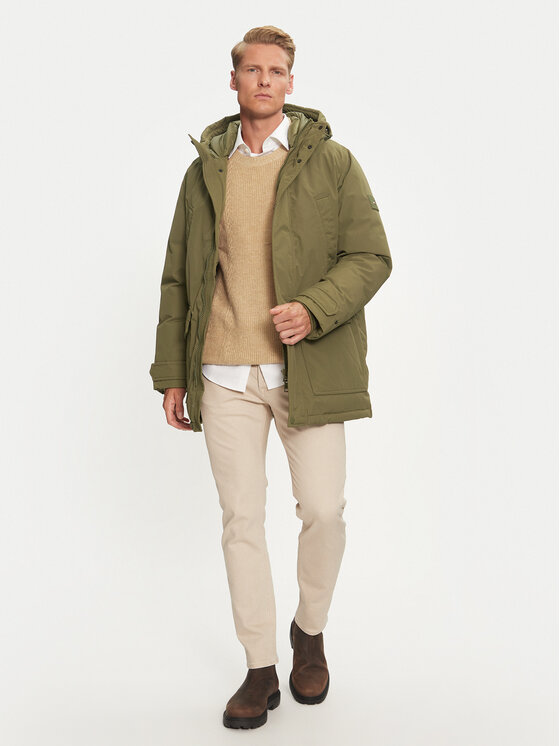 Tommy Hilfiger Tommy Hilfiger Pūkinė striukė Rockie MW0MW36595 Chaki Regular Fit