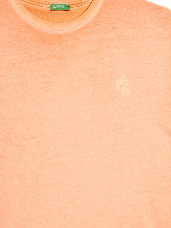 United Colors Of Benetton United Colors Of Benetton T-Shirt 3085C10P9 Pomarańczowy Regular Fit