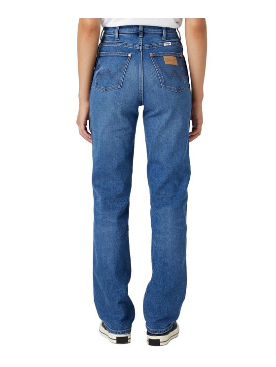 Wrangler Wrangler Jeansy W27MYLZ71 Niebieski Boyfriend Fit