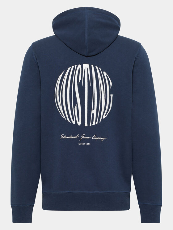 Mustang Mustang Felpa Brighton 1014787 Blu scuro Regular Fit