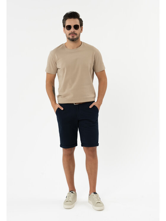 Volcano Volcano T-Shirt TM-FROST Beżowy Regular Fit