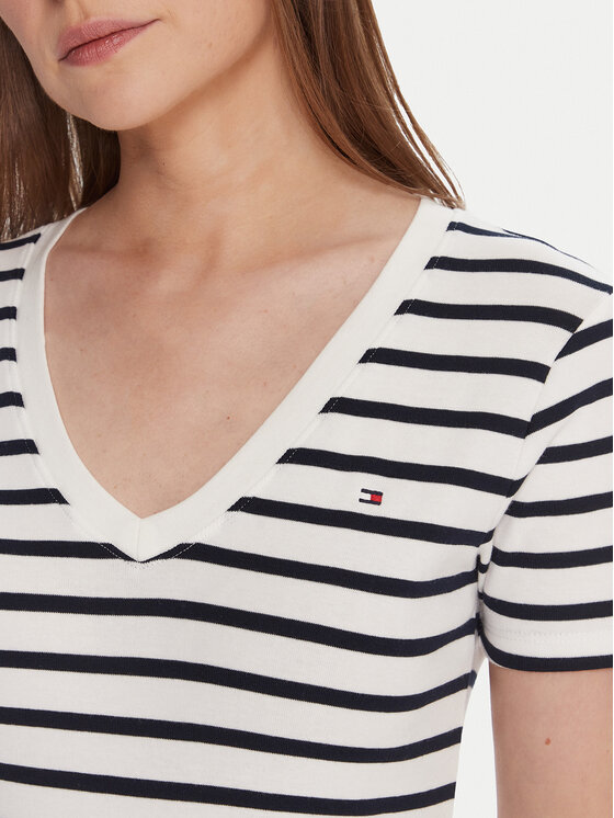 Tommy Hilfiger Tommy Hilfiger Póló WW0WW40584 Fehér Regular Fit