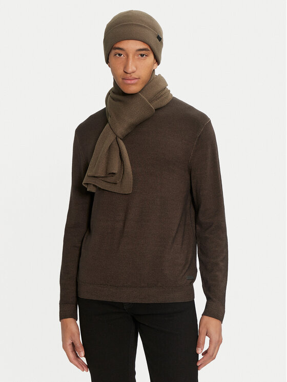 Jack&Jones Set čiapka a šál 12163827 Zelená