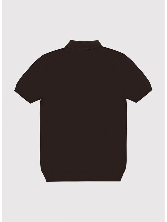 Pako Lorente Pako Lorente Polo P26SF-TX-024 Brązowy Classic Fit