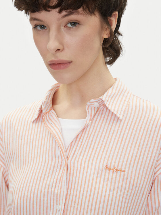 Pepe Jeans Pepe Jeans Košeľa Dream PL305033 Oranžová Loose Fit