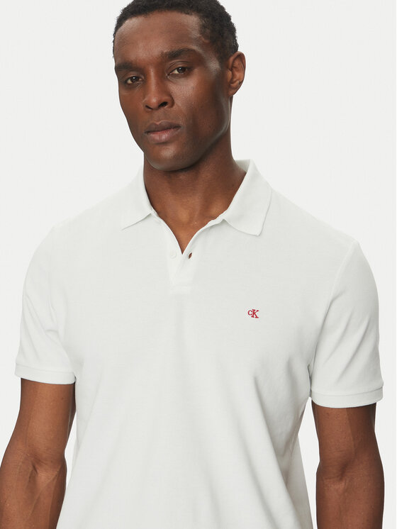 Calvin Klein Jeans Calvin Klein Jeans Polo marškinėliai LV040EM269 Balta Regular Fit