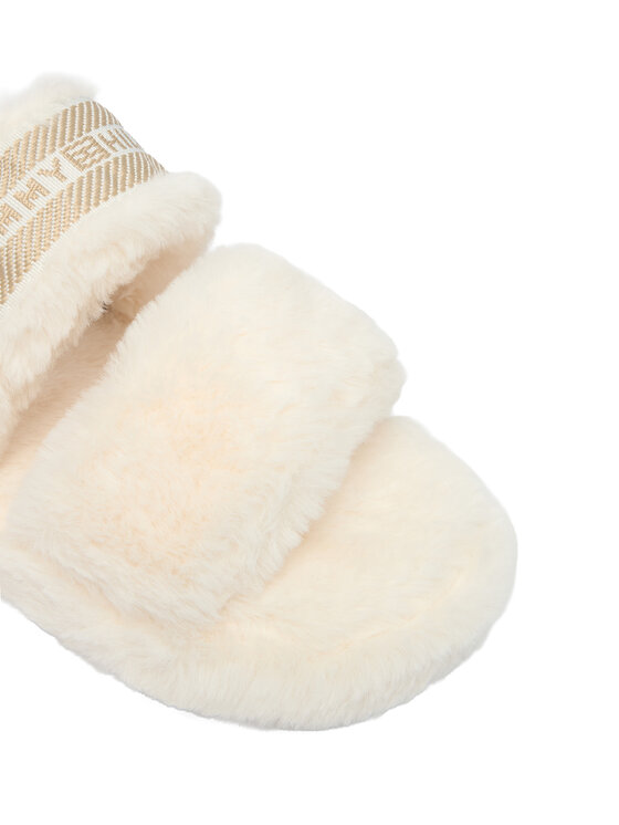 Tommy Hilfiger Tommy Hilfiger Copati Hilfiger Fur Slipper FW0FW08854 Bela