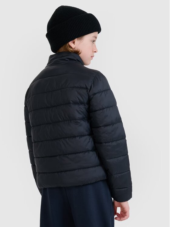 4F 4F Vatovaná bunda 4FJWSS25TDJAM520-20S Čierna Regular Fit