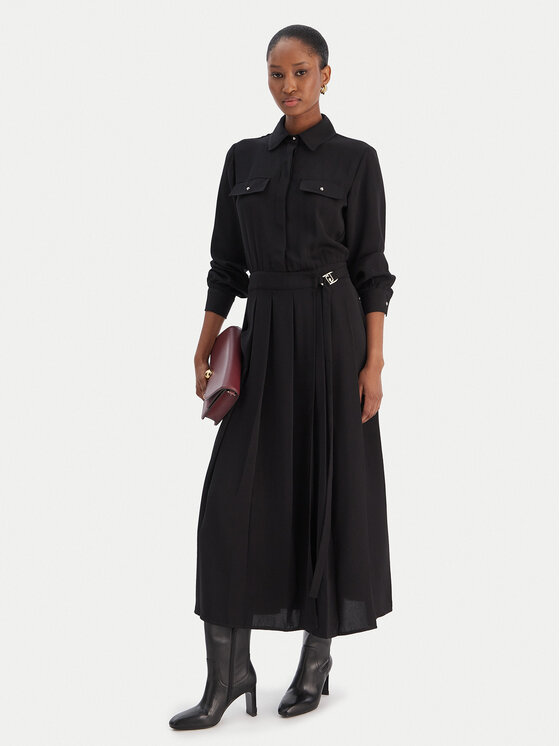 Liu Jo Liu Jo Vestito chemisier MF5145 T4241 Nero Regular Fit
