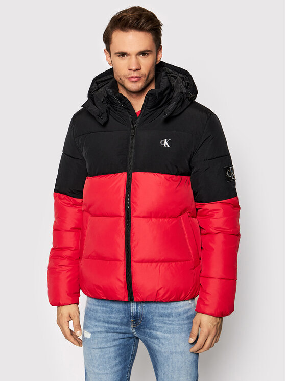 Calvin Klein Jeans Calvin Klein Jeans Žieminė striukė J30J318682 Raudona Regular Fit