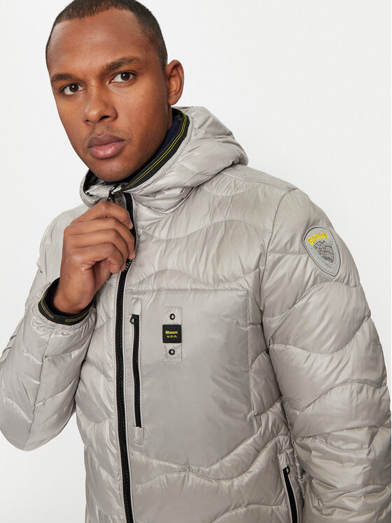 Blauer Blauer Vatovaná bunda 24WBLUC03030 Šedá Regular Fit